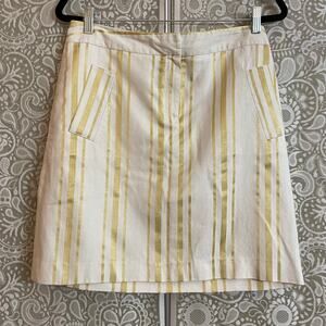 Gold and White Vintage Skirt 10